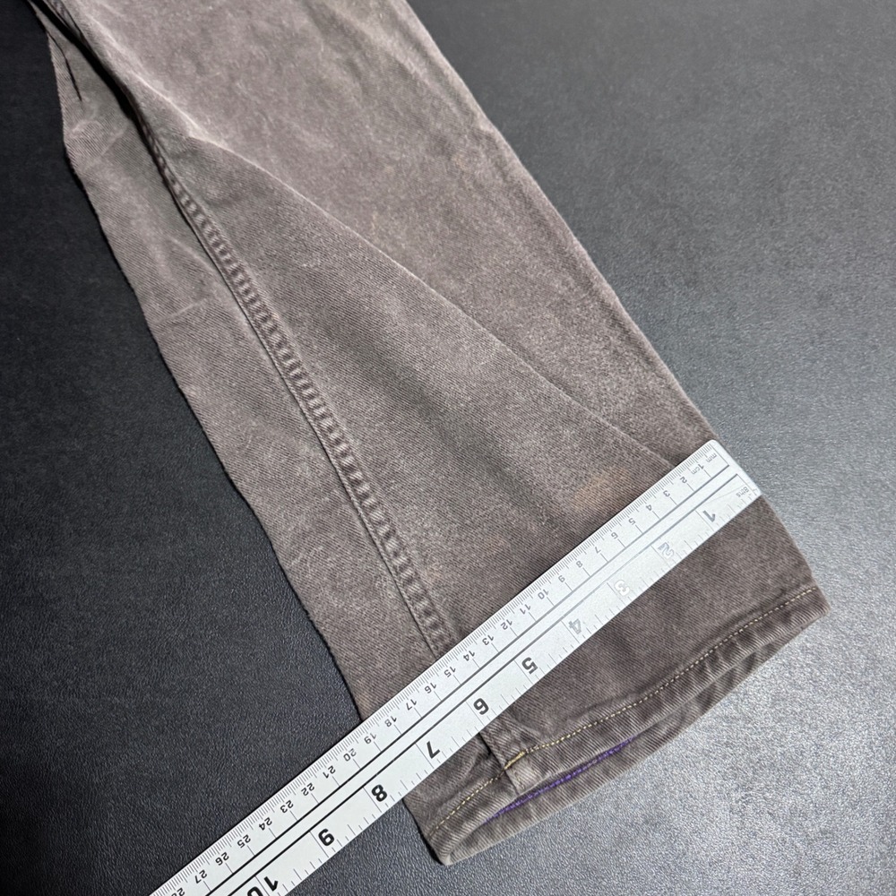 Robert Graham Slim Jim Jeans Mens 30 Gray Solid Slim Fit Denim Pants - Picture 6 of 7